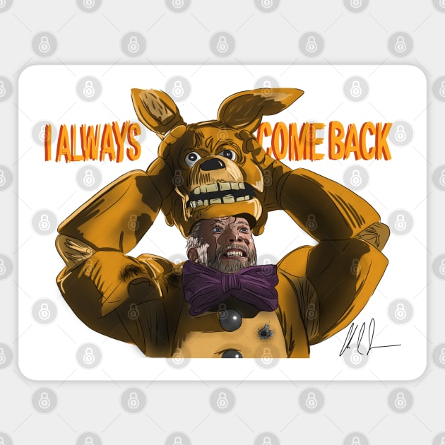 Five Nights At Freddy's: William Afton Magnet by 51Deesigns